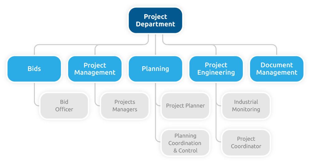 organigramme direction projets